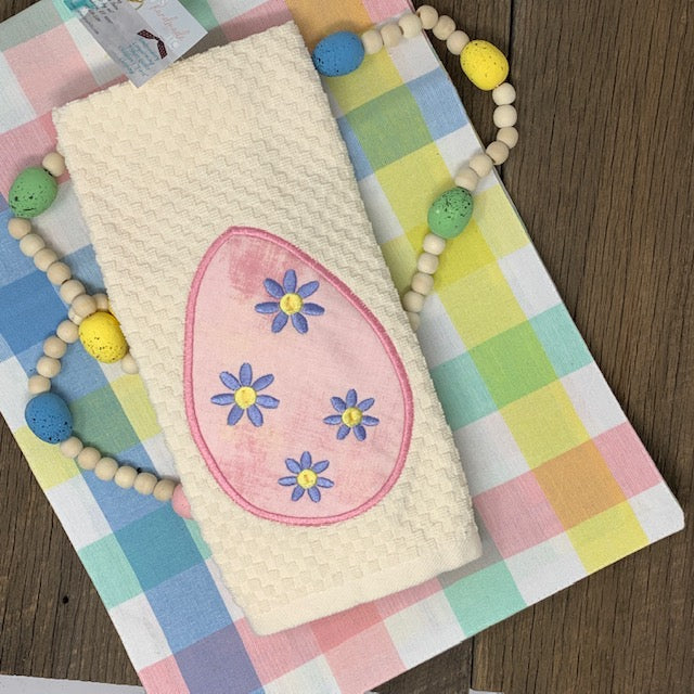 Kitchen Towel - Pink Easter Egg