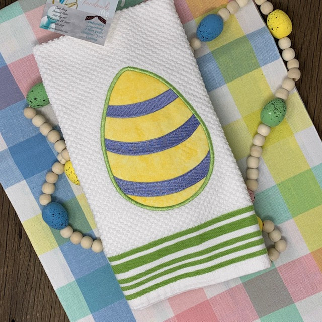 Kitchen Towel - Yellow Easter Egg