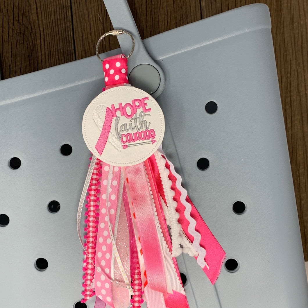 Bag Tag - Breast Cancer Awareness Ribbon