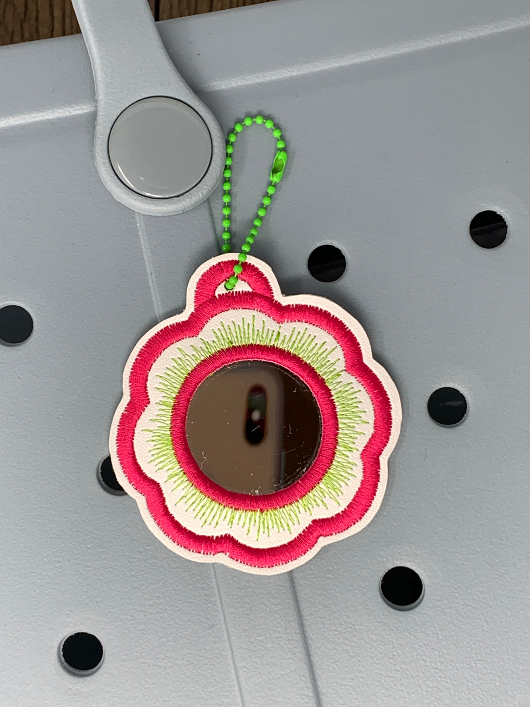 Bag Tag/Key Fob - Floral Mirror