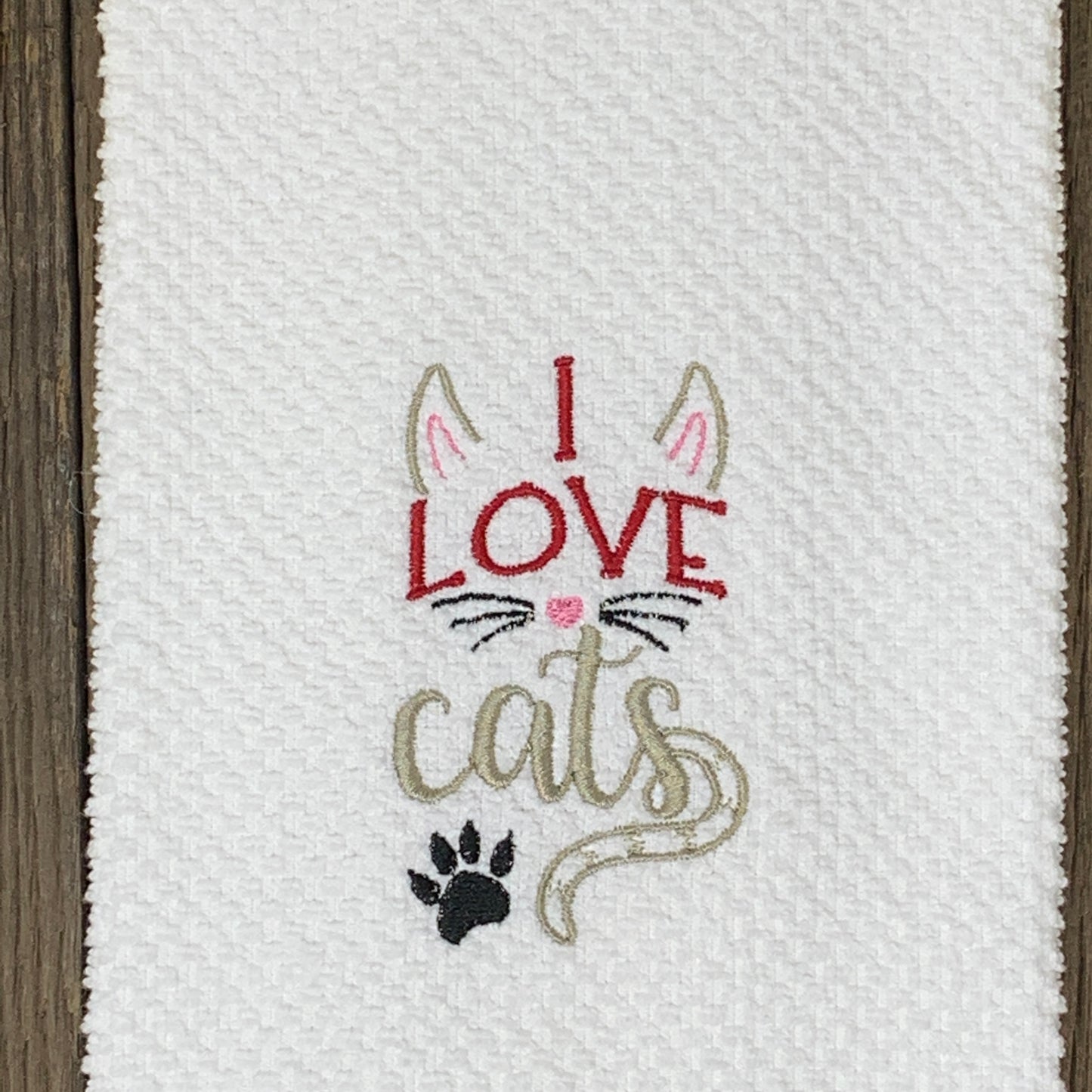 Kitchen Towel - I Love Cats