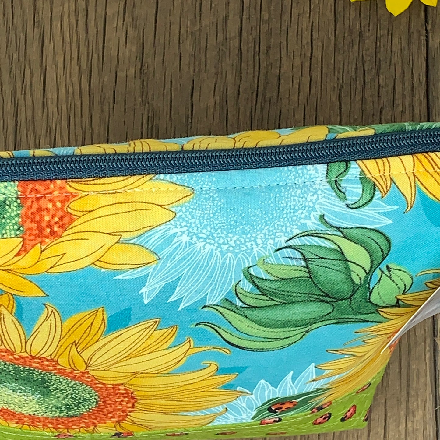 Zipper Bag - Sunflower, Medium