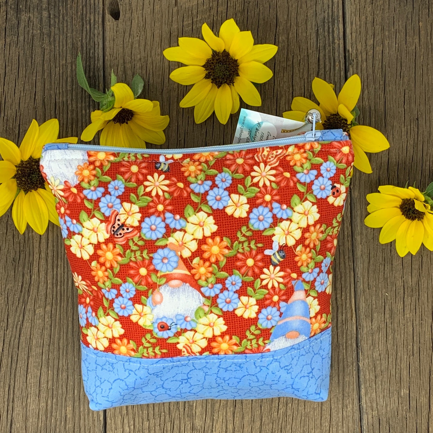 Zipper Bag - Sweet Gnome, Medium Tall