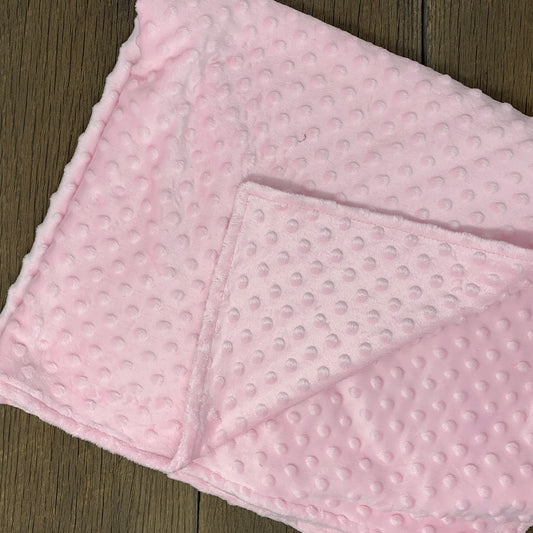 Baby Blanket - Light Pink Minky