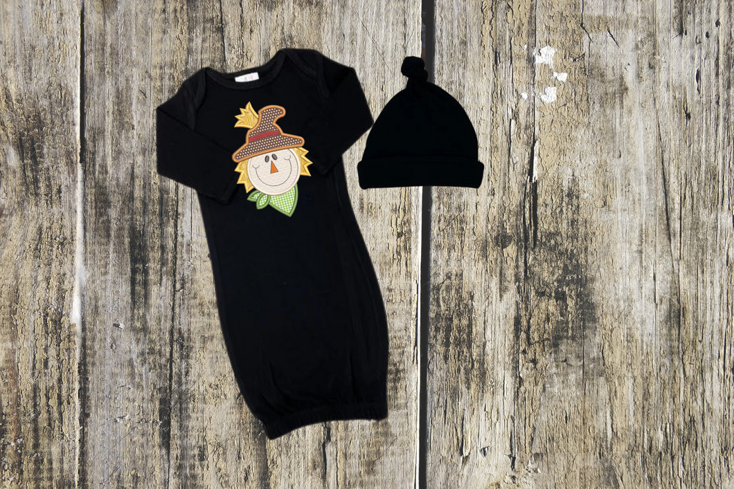 Baby Gown - Black, Scarecrow