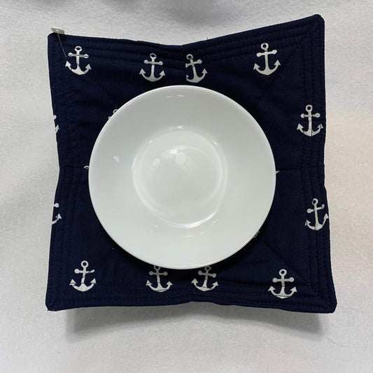 Bowl Kozie - Navy Anchors