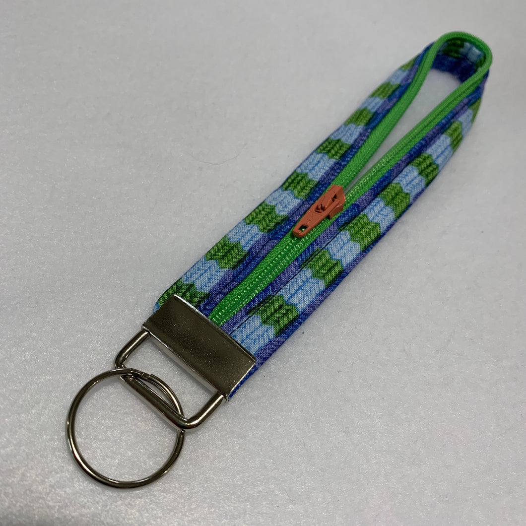 Key Fob - Blue Knit