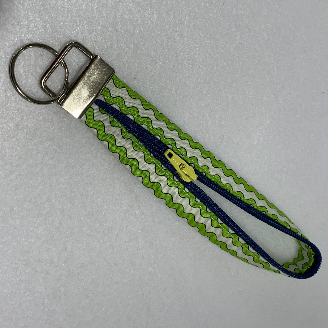 Key Fob - Green Zig