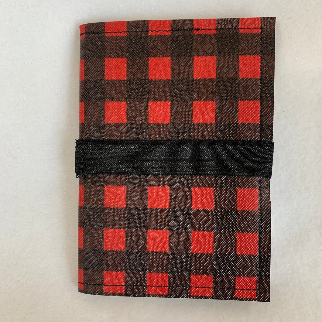 Notebook Cover - Buff Plaid Blk
