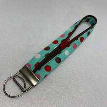 Load image into Gallery viewer, Key Fob - Aqua Dot Brown
