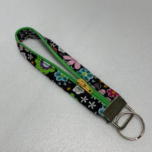 Load image into Gallery viewer, Key Fob - Black Floral
