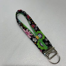 Load image into Gallery viewer, Key Fob - Black Floral

