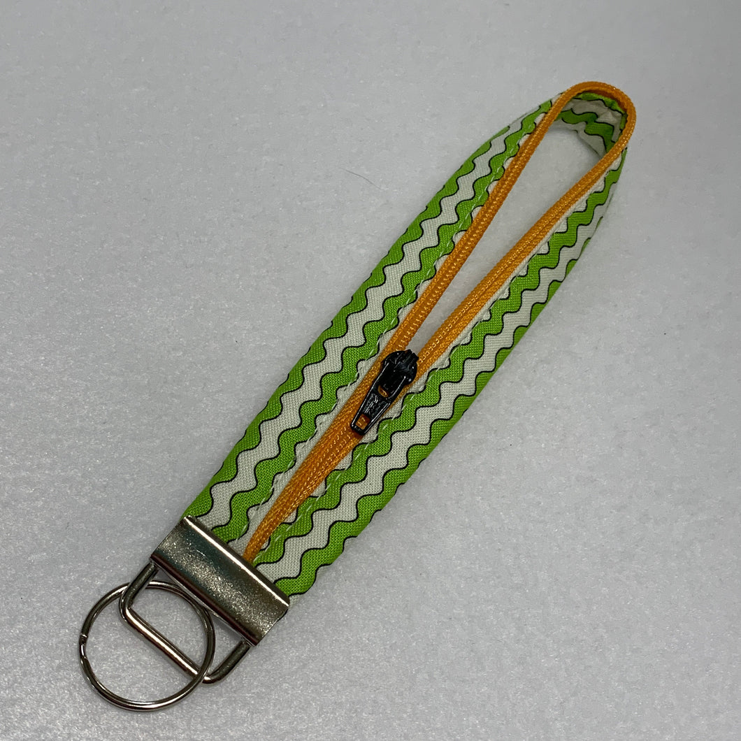 Key Fob - Green Zig