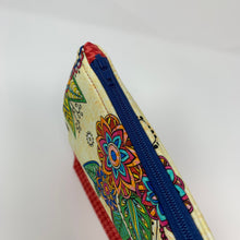 Load image into Gallery viewer, Zipper Bag, Red Floral, Rectangle
