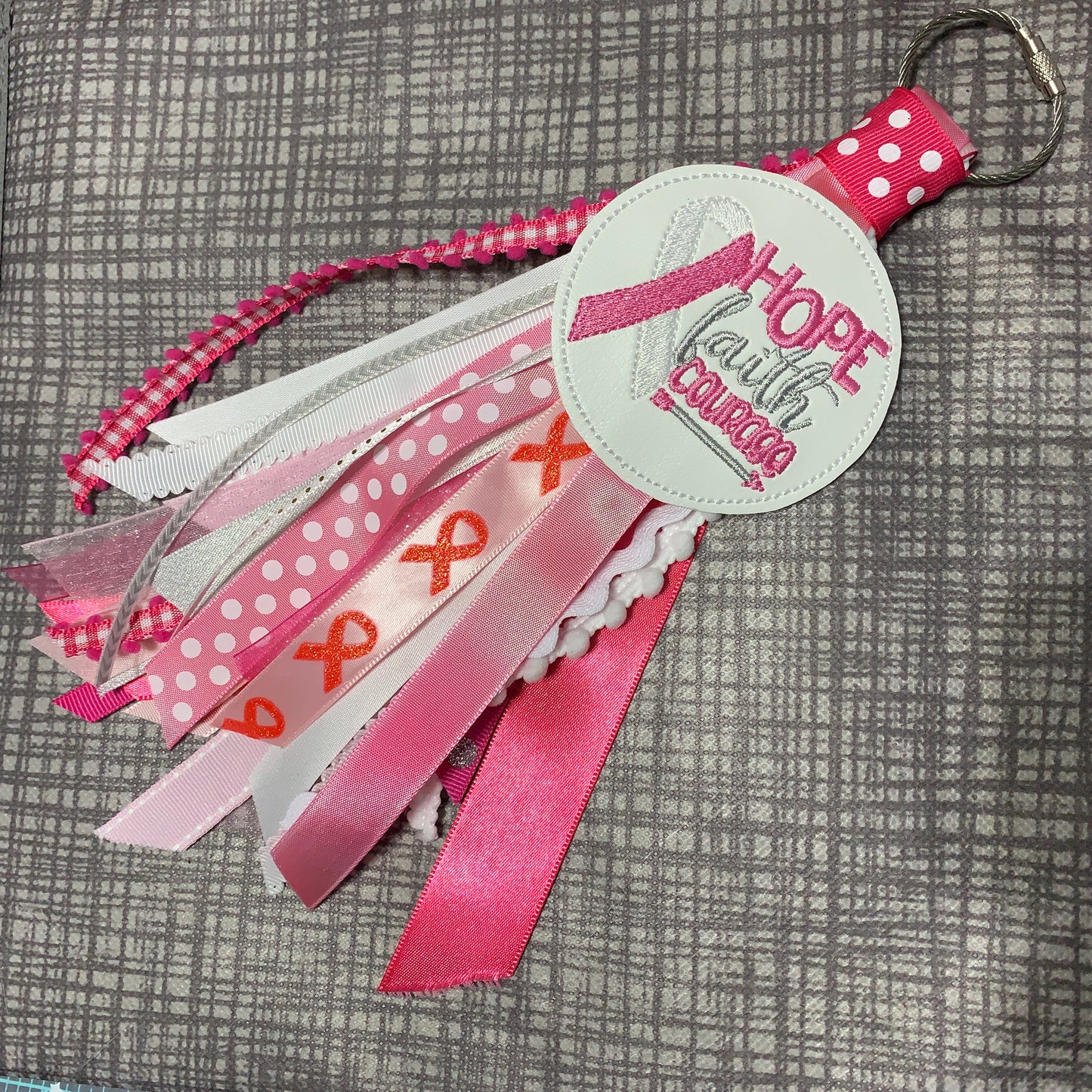 Bag Tag - Breast Cancer Awareness Ribbon