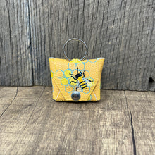 Load image into Gallery viewer, Mini beehive pouch, yellow mini pouch
