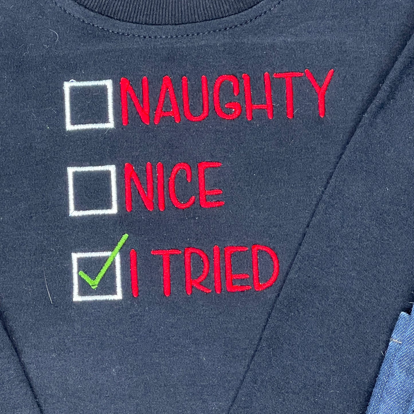 Childrens T-shirt, Naught & Nice, Black